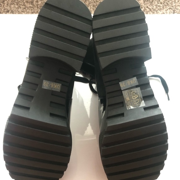 Black Combat Boots Brand New Never Worn Sz.8/8.5 - Picture 4 of 8